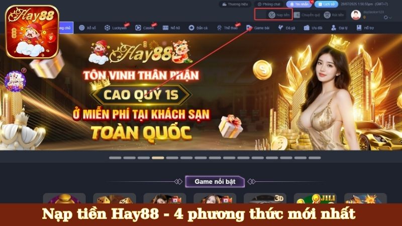 Nạp tiền Hay88