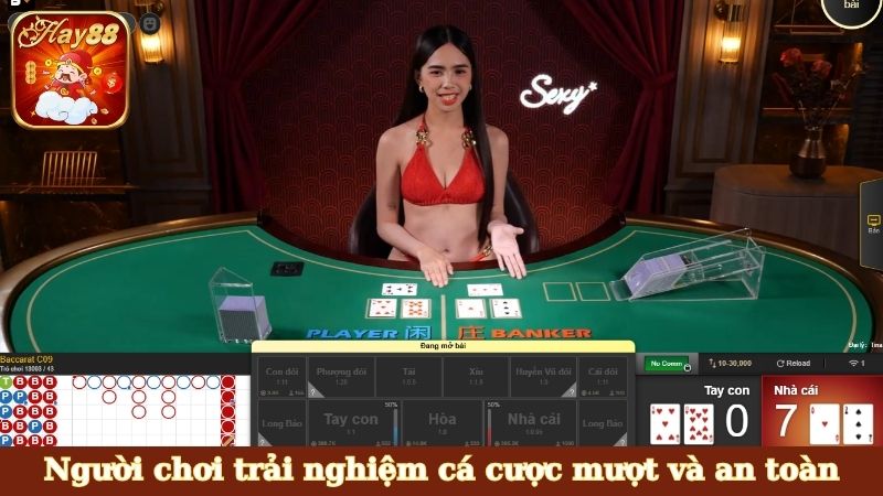 Người chơi trải nghiệm cá cược mượt và an toàn