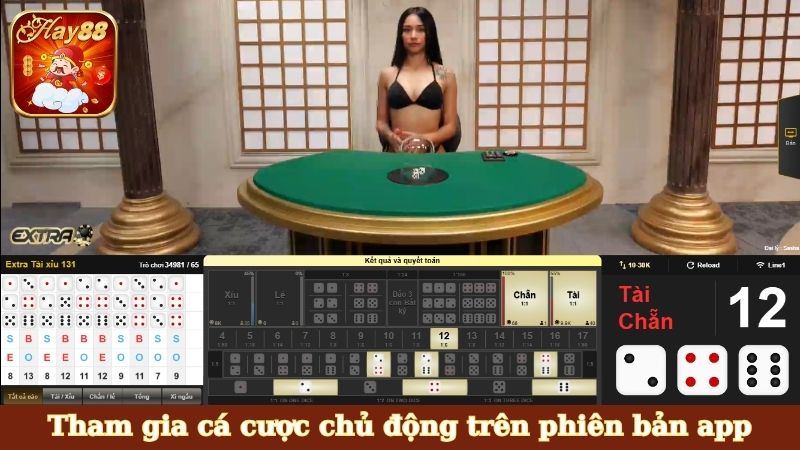 Tham gia cá cược chủ động trên phiên bản app